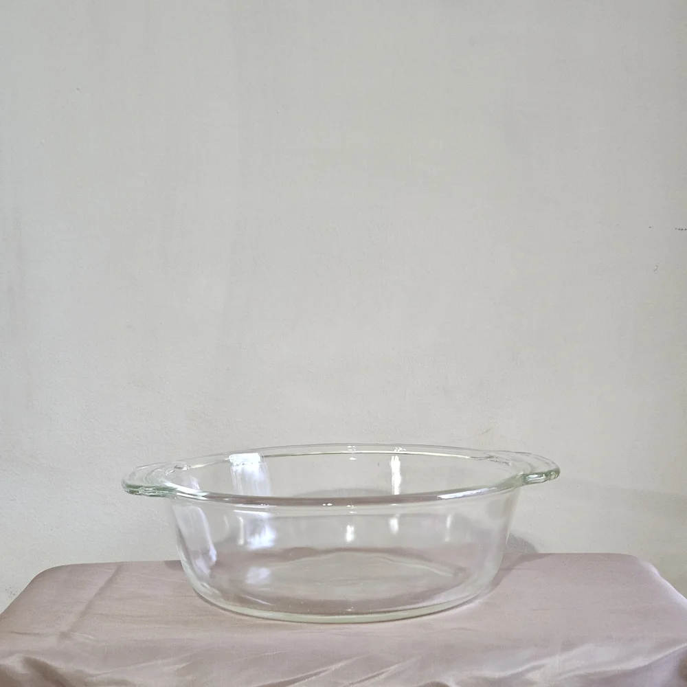 Fire King Clear Glass Casserole Baking Dish